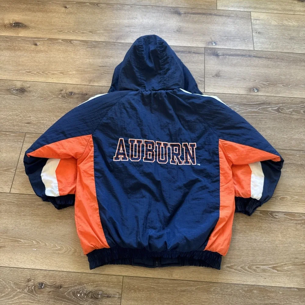 Vintage‎ Auburn Tigers Puffer Jacket Youth M 90s Logo 7 Kids Alabama